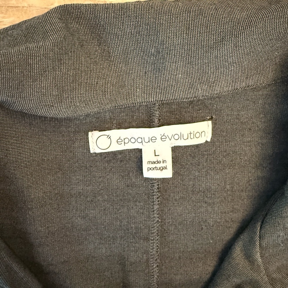 Epoque evolution green/ grey half zip pullover size large - Picture 2 of 6